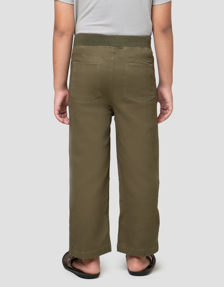 Little M Strech Rib Bsc Cut Sewn Celana Panjang Anak Laki-laki