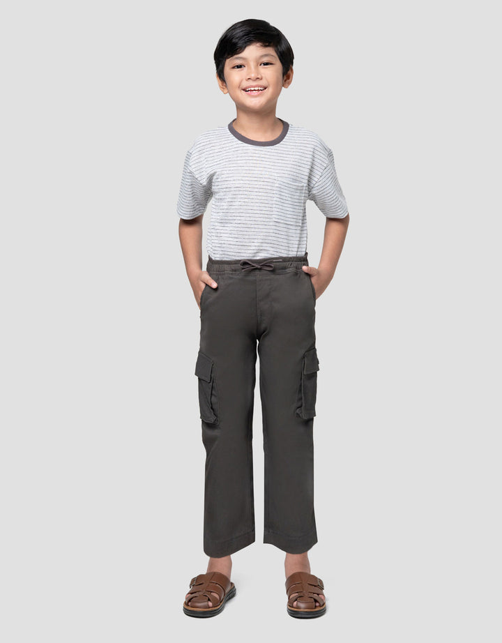 Little M Long Pants Stretch Cargo Anak Laki-laki