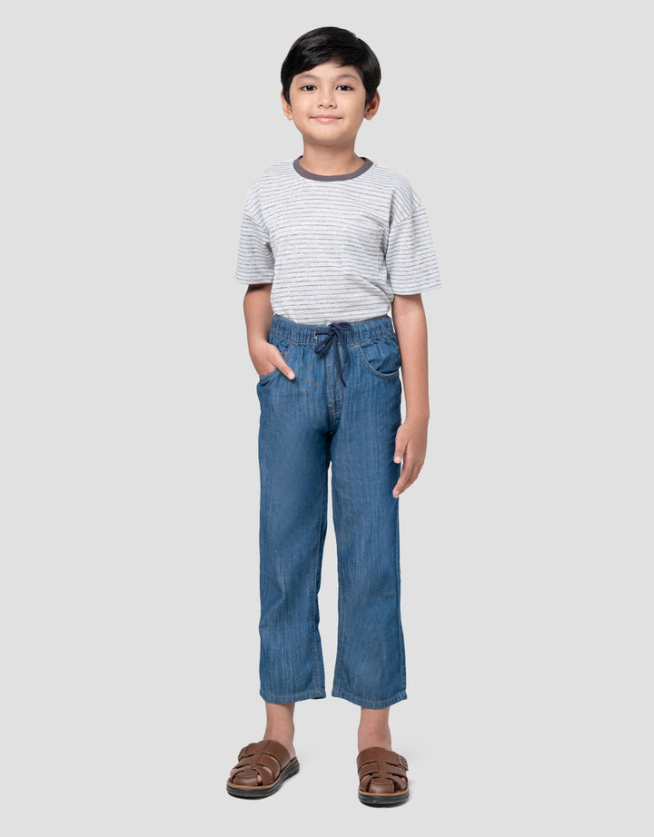 Little M Slub Celana Denim Anak Laki-laki