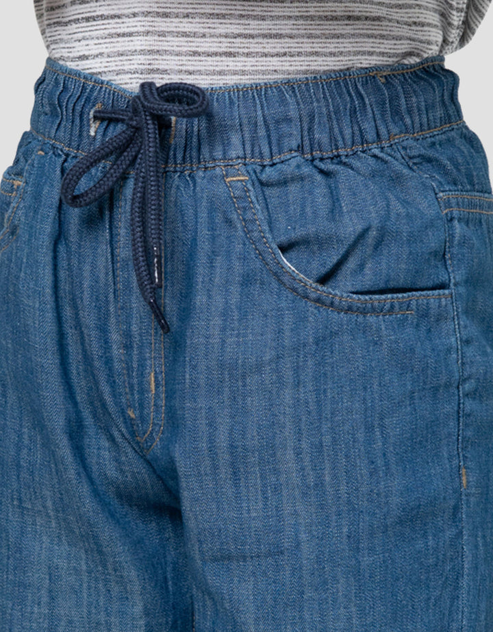 Little M Slub Celana Denim Anak Laki-laki