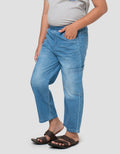Little M Samping Celana Panjang Denim Anak Laki-laki