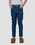 Little M Strecth Whisker Celana Denim Anak Laki-laki