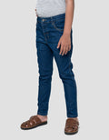 Little M Strecth Whisker Celana Denim Anak Laki-laki