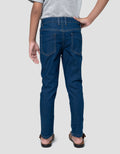 Little M Strecth Whisker Celana Denim Anak Laki-laki