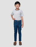Little M Strecth Whisker Celana Denim Anak Laki-laki