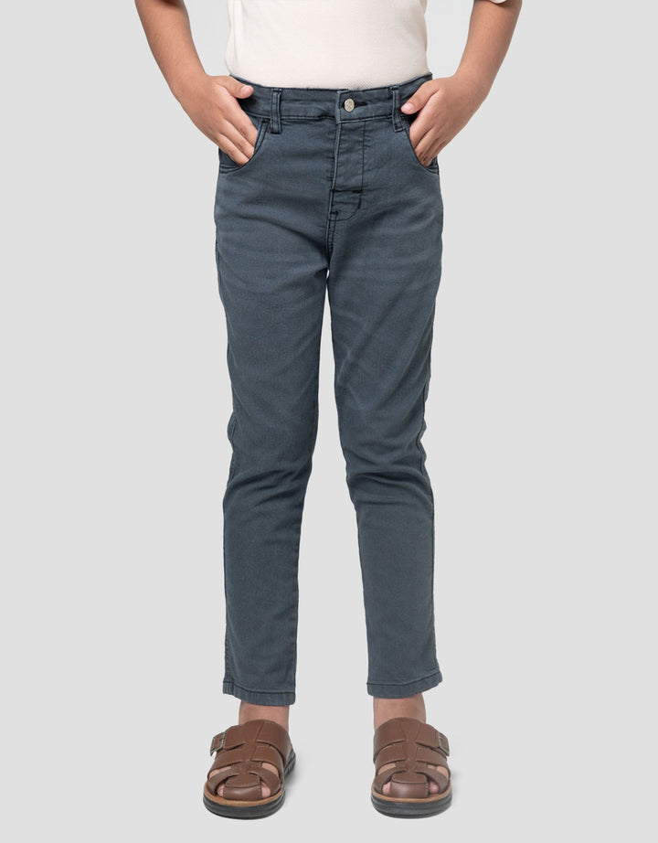 Little M Strecth Whisker Celana Denim Anak Laki-laki