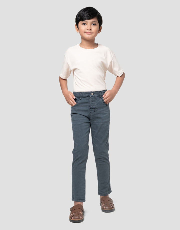 Little M Strecth Whisker Celana Denim Anak Laki-laki