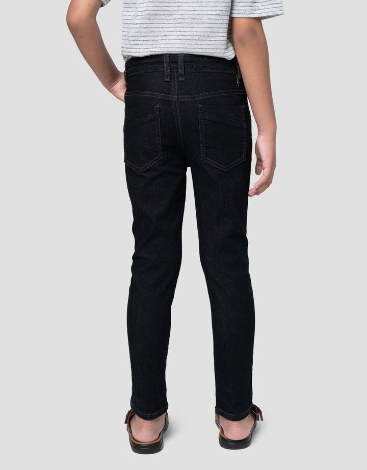 Little M Strecth Whisker Celana Denim Anak Laki-laki