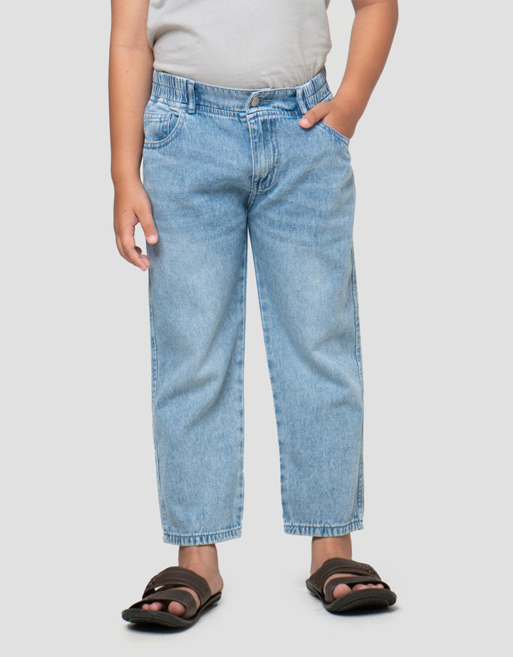Little M Kancing Wash Celana Panjang Denim Anak Laki-laki