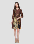Arjuna Weda Burung Hong Dress Batik Wanita