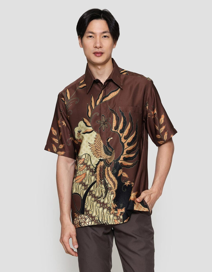 Arjuna Weda Burung Hong Hem Batik Pria