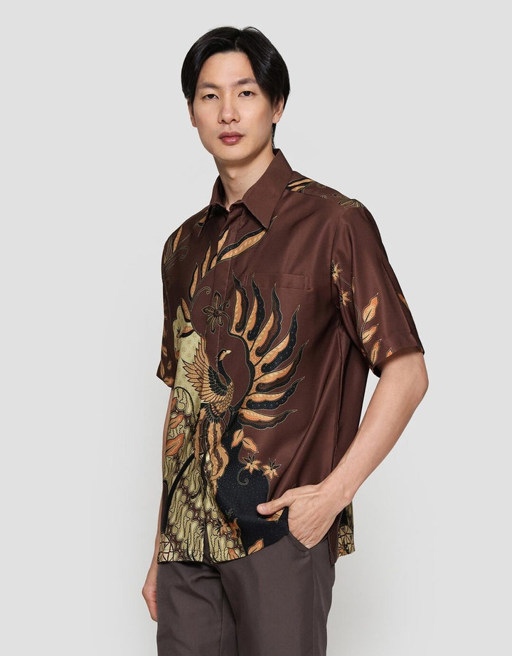 Arjuna Weda Burung Hong Hem Batik Pria