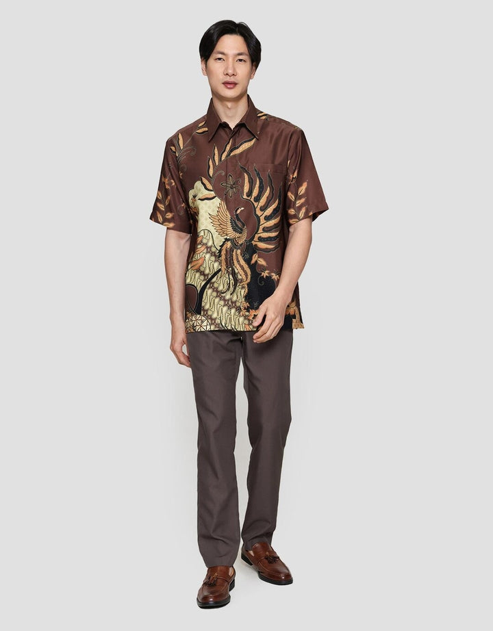 Arjuna Weda Burung Hong Hem Batik Pria