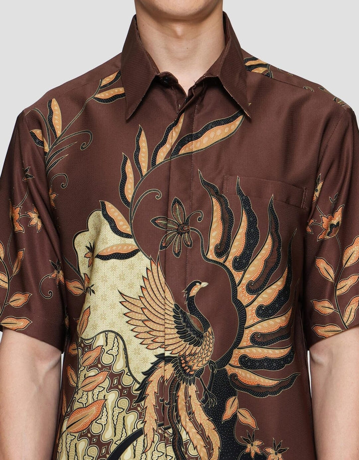 Arjuna Weda Burung Hong Hem Batik Pria