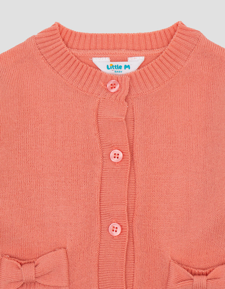 Little M Pita Kantong Cardigan Rajut Bayi