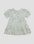 Little M Woven Print Flowers Etnik Midi Dress Bayi
