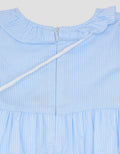 Little M Woven Stripe With Bags Midi Dress Bayi