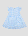 Little M Woven Checks Midi Dress Bayi