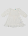 Little M Woven Double Layer With Lace Dress Bayi