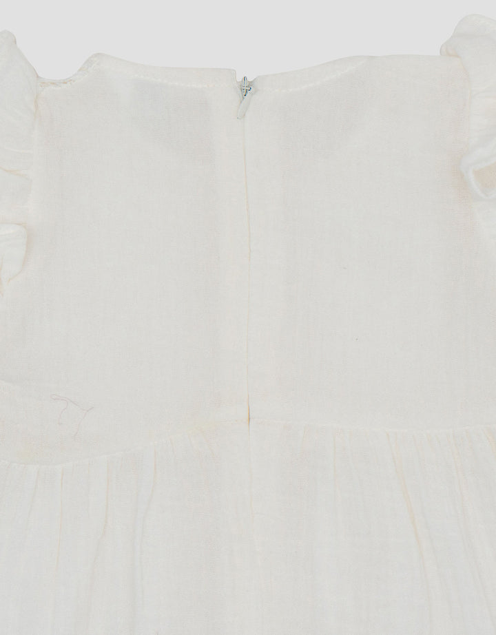 Little M Woven Double Layer With Lace Dress Bayi