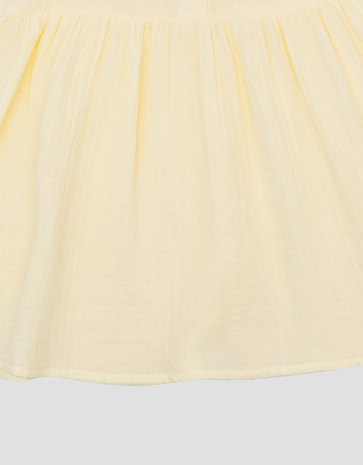 Little M Woven Double Layer Kerah Dress Bayi