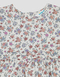 Little M Woven Pique Print Flower Midi Dress Bayi