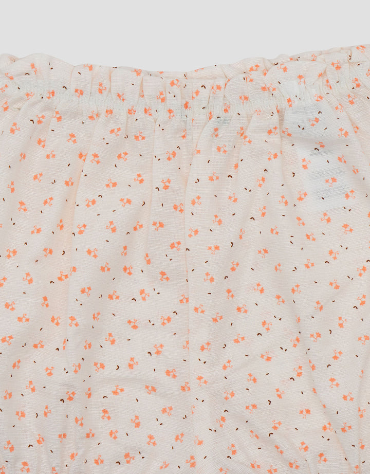 Little M Woven Mix Rib Knit Pakaian Setelan Bayi