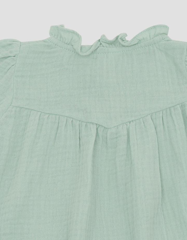 Little M Woven Double Layer Pakaian Setelan Bayi