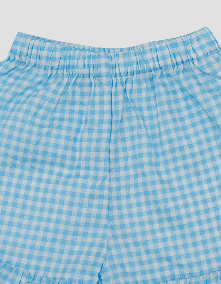 Little M Woven Kotak Pakaian Setelan Bayi