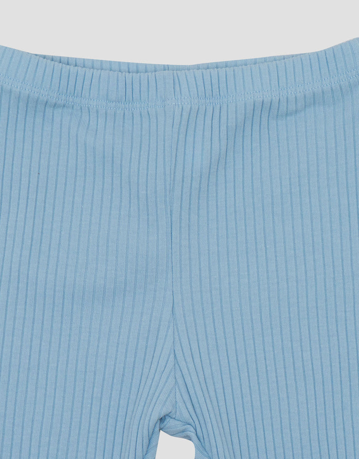 Little M Textured Rib With Embro Pakaian Setelan Bayi