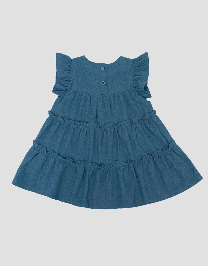 Little M Woven Chembrey Dress Bayi