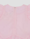 Little M Woven Poplin With Appl Flower Dress Bayi