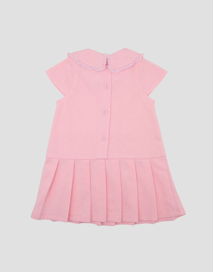 Little M Polo Terry With Laces Midi Dress Bayi