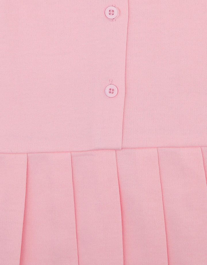 Little M Polo Terry With Laces Midi Dress Bayi