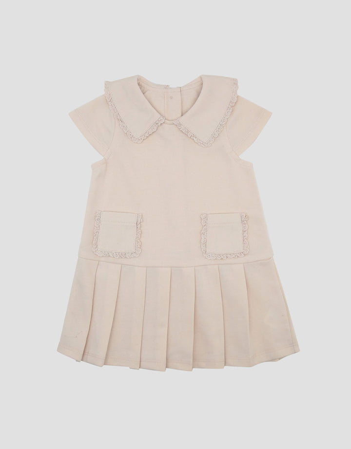 Little M Polo Terry With Laces Midi Dress Bayi