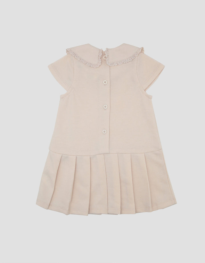 Little M Polo Terry With Laces Midi Dress Bayi