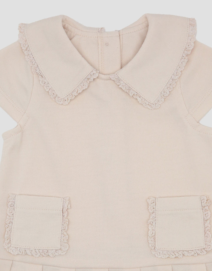 Little M Polo Terry With Laces Midi Dress Bayi