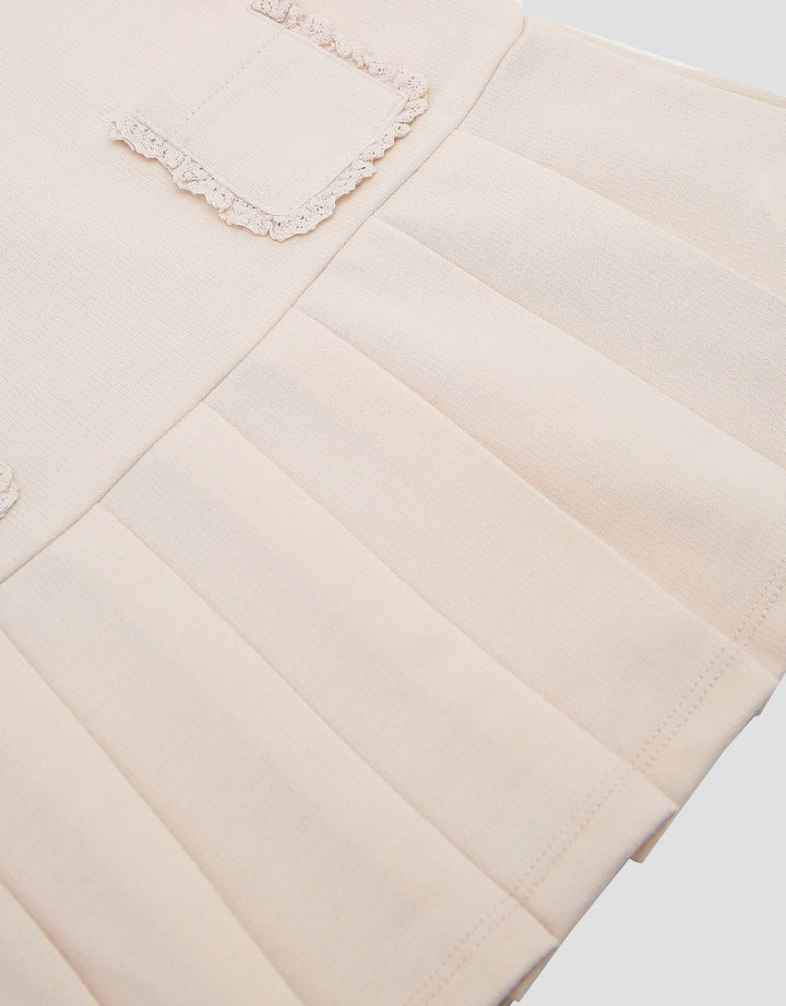 Little M Polo Terry With Laces Midi Dress Bayi