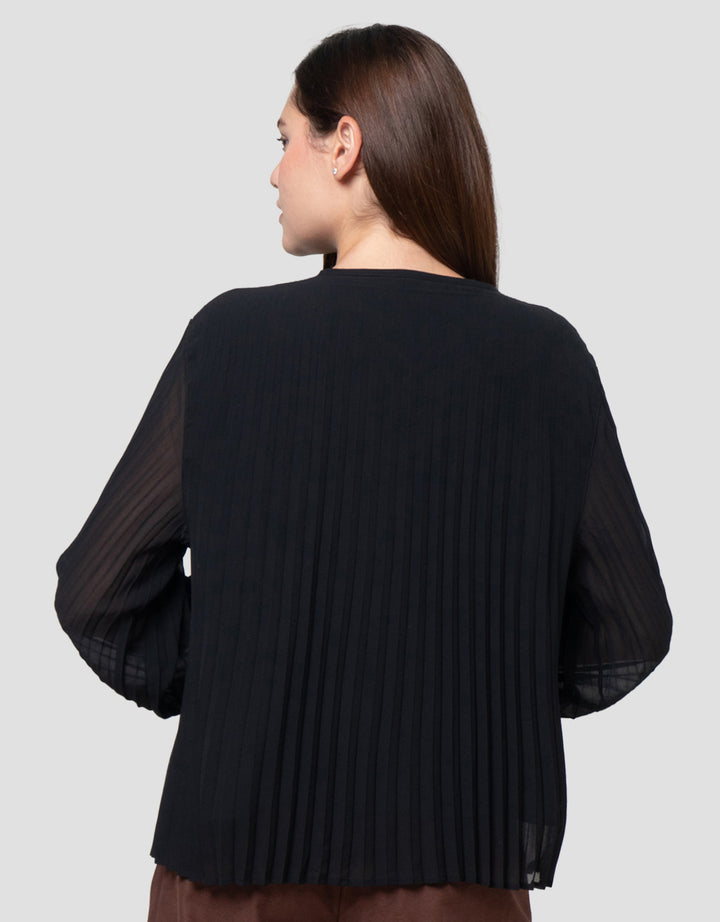 Connexion Babydoll Crepe Full Pleats Blouse Wanita