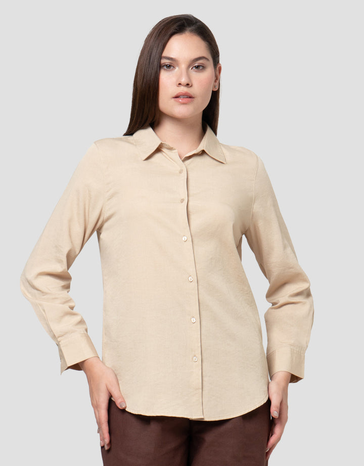 Connexion Basic Linen Kemeja Wanita
