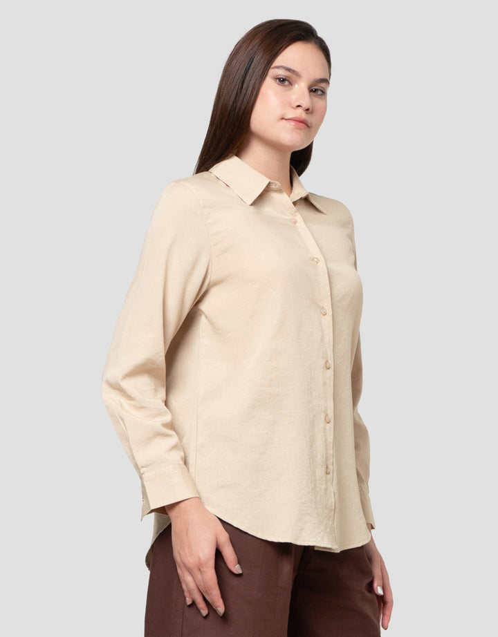 Connexion Basic Linen Kemeja Wanita