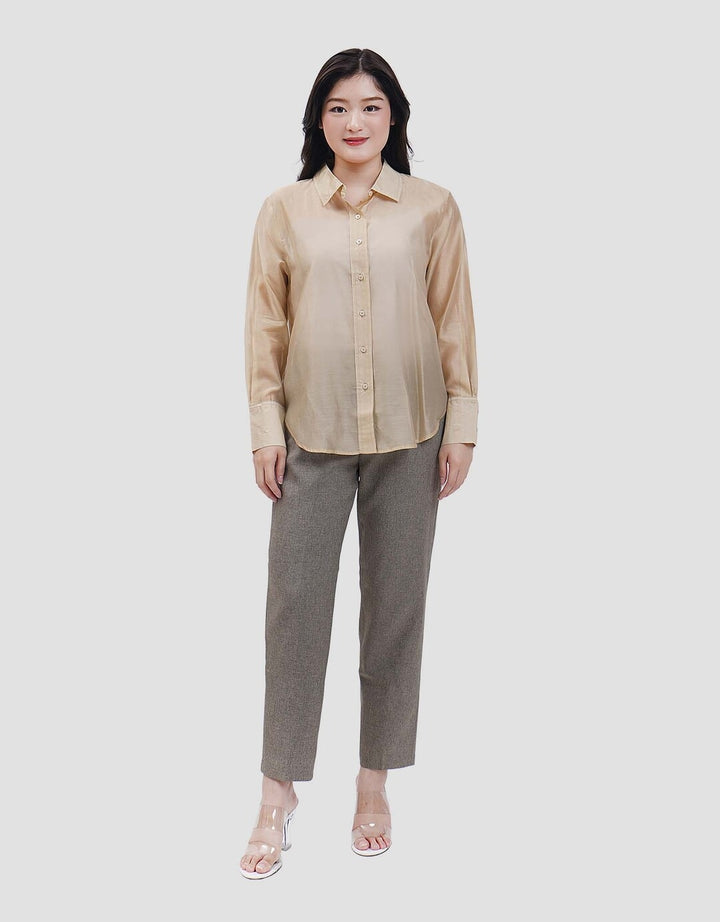 Connexion Sheer Tencel Viscose With Expose Button Kemeja Wanita