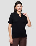 Connexion Boxy Knitted Top With Skipper Collar Kaos Wanita