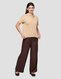 Connexion Boxy Knitted Top With Skipper Collar Kaos Wanita