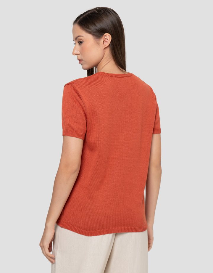 Connexion Boxy Knit Kaos Wanita
