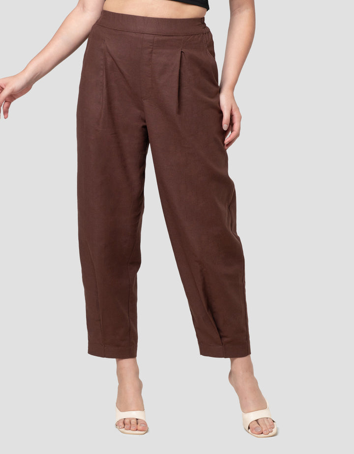 Connexion Fold Over Carrot Celana Panjang Wanita