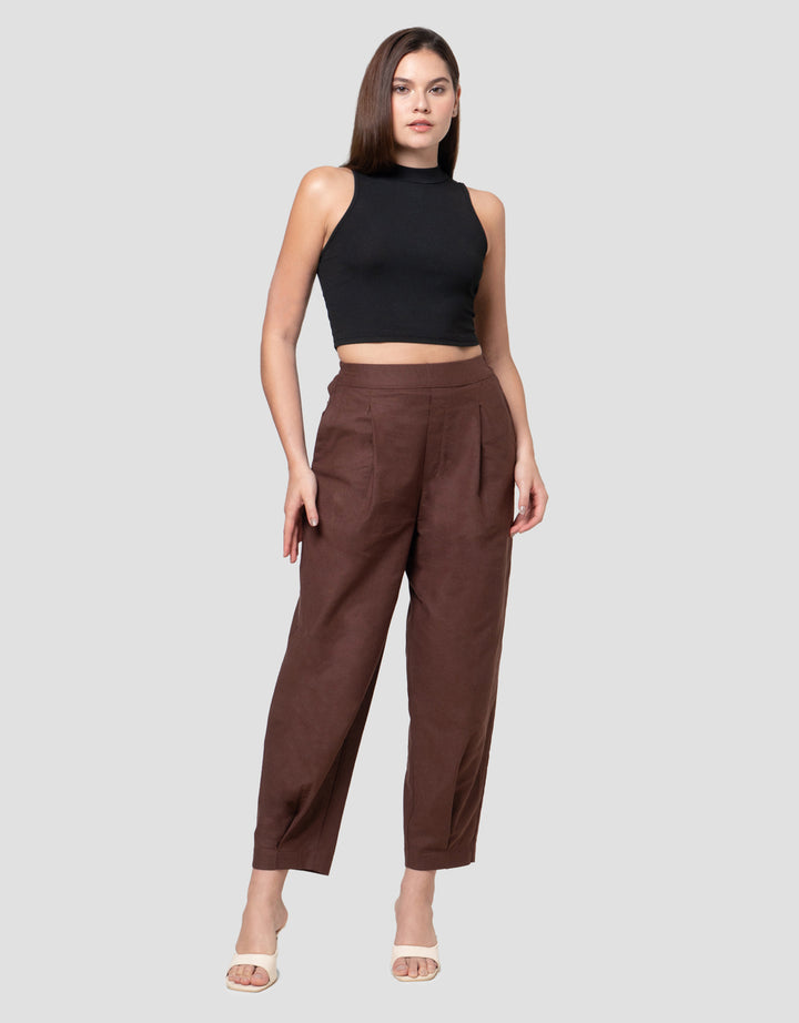 Connexion Fold Over Carrot Celana Panjang Wanita