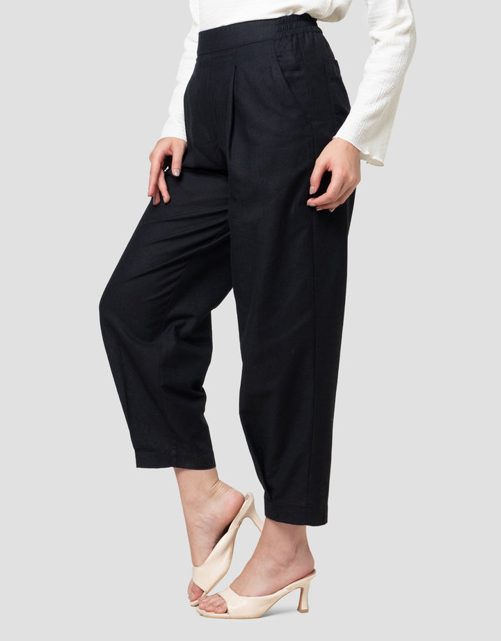 Connexion Fold Over Carrot Celana Panjang Wanita