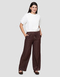 Connexion Crew Neck Texture Knit Top With Elasticated Hem Blouse Wanita