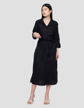 Connexion Classic Linen Maxi Dress Wanita